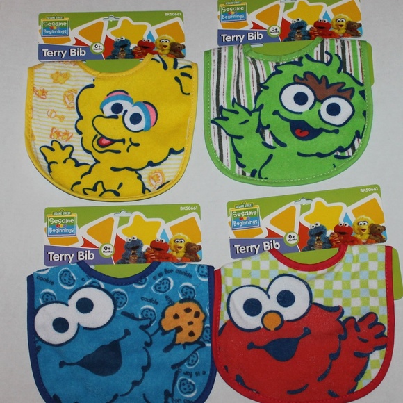 sesame street bibs